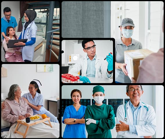 Licensed doctors, trained nurses, & healthcare professionals providing reliable home care in Malaysia