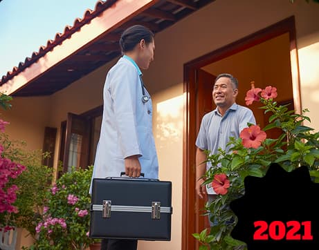 At-Home Medical Services with Doctor Consultation in Malaysia Licensed healthcare professional providing at-home medical service in Malaysia through MobiLab2u app